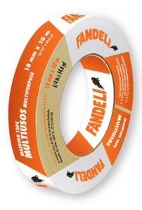 [72161] Cinta masking tape 3/4" x 50mts multiusos Fandeli