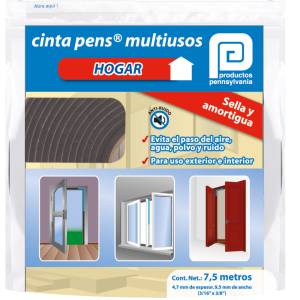 [DCSE00077 / 3CSE00077] Cinta multiusos selladora 3/16" x 3/8" x 07.62mts Pennsylvania