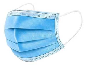 Cubrebocas de tela triple desechable 50 pzas Iusa