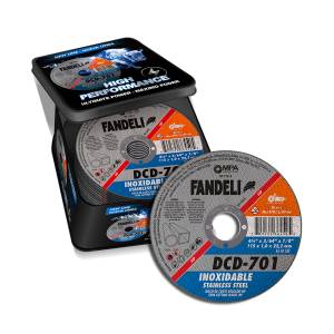 [235078ZN] Disco corte de acero inoxidable 4-1/2" x 1 mm x 7/8" HP DCD 701 Fandeli