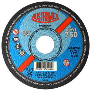 Disco corte metal 4-1/2" x 1 mm x 7/8" Premium 750 Austromex