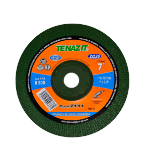 [2111] Disco desbaste de acero inoxidable 7" x 7/8" tenazit 2111 Austromex