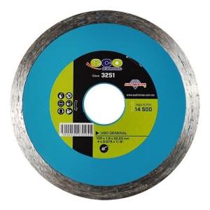 [3251 / 21001] Disco Diamante 4" X 1.9 Mm X 7/8" Rin Continuo Ecodiamond 3251 Austromex