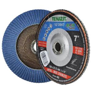 [2647 / 22355] Disco Laminado 7" X 7/8" Zirconio Grado 80 Tzs Ecolam Austromex