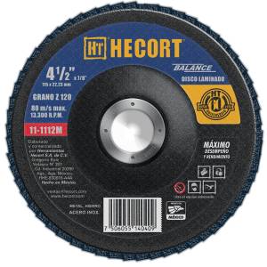 Disco laminado T29 4-1/2" x 7/8" zirconio g120 Hecort