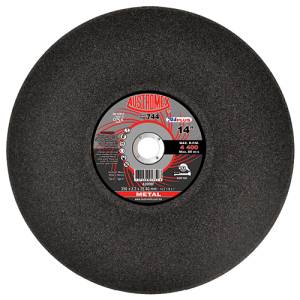 [744] Disco Metal Chop Saw 14" X 1/8" X 1" Dc Solido Hum 744 Austromex