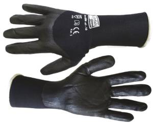 Guante De Nylon Palma/Nitrilo Negro/Negro Chico By Lack