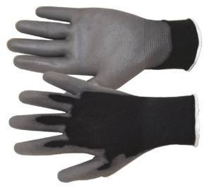 Guante nylon palma/poliuretano gris grande By Lack