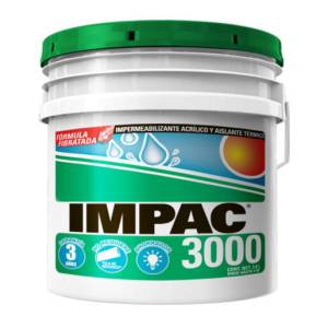 Impermeabilizante 3 Años Fibratado Blanco 3.8Lt Galon Impac
