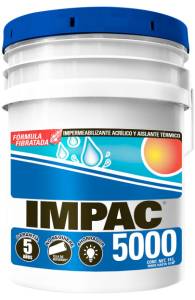 Impermeabilizante 5 años fibratado blanco 19lt cubeta Impac