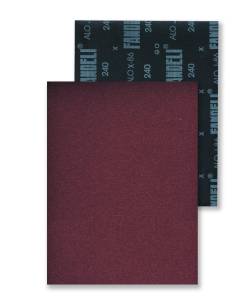 Lija roja oxialum J-86 grado 120 9" x 11" metal/madera Fandeli