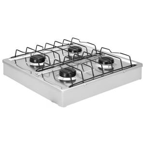 [313_1] Parrilla de gas 4 quemadores cubierta de acero inox 313 Vianti