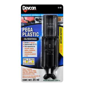 Pega plastico 25 ml jeringa Devcon
