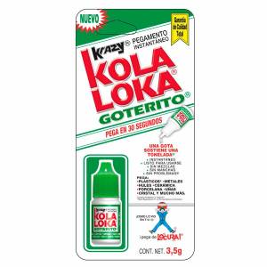 Pegamento instantaneo 03.5gr goterito KLG Kolaloka