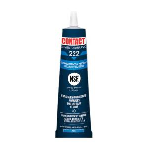 Pegamento para PVC 060ml en tubo azul 222 Contact