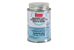 Pegamento para PVC 118ml 1/8 rain shine azul Oatey