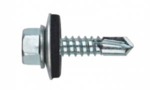 [PAS 14200] Pija punta de broca cabeza hexagonal #06 050mm 2" con rondana con 100pz Anclo