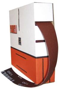Rollo lija plomero J-86 1-1/2" x 120" 45 mts Fandeli