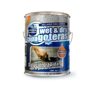Sellador tapa goteras Wet and Seal 3.8lt Impac