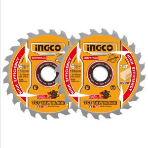 Sierra p/mad 6-1/2"x1" set 2pz 24 dientes Ingco
