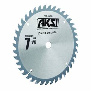 Sierra para madera con 40 dientes de carburo 10x1 Aksi