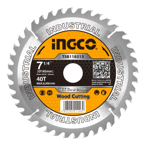 [TSB118515 / 18301] Sierra Para Madera Con 40 Dientes De Carburo 7-1/4 Tsb118515 Ingco