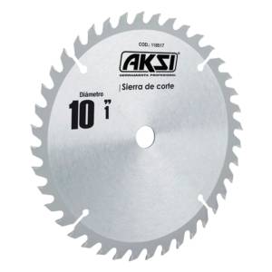Sierra para madera con 60 dientes de carburo 10x1 Aksi