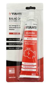 Silicon alta temperatura RTV blister 070gr rojo Vianti