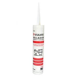 [285940ZN] Silicon baños y cocinas cartucho 280ml blanco Vianti