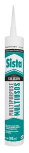 Silicon Multiusos Cartucho 280Ml Negro Sista