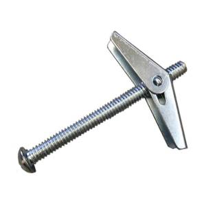 [228159ZN] Sujetador mariposa galvanizado con tornillo 1/4" x 3" con 50pz Vianti