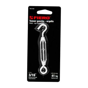 [15237ZN] Tensor Zinc 3/16" Gancho-Argolla Ten-3/16A Fiero