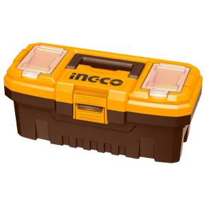 Caja para herramientas plastica 14" negro/amarillo Ingco