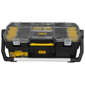 Caja para herramientas plastica 24" negro y transparente DeWALT