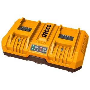 [UFCLI2082] Cargador De Baterias Ion Litio 8.0A 20V 2 Puertos Ingco