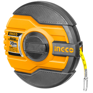 Cinta larga fibra vidrio 12.5mm 30mt/98ft caja plastica Ingco