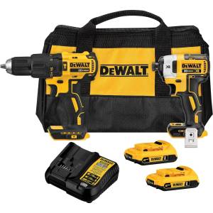 Combo Taladro Dcd805 Atornillador Dcf887 20V 2 Baterias/Cargador Dewalt