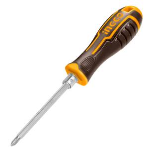 [AKISD0201] Desarmador 2 En 1 Plano/Phillips 1/4" X 6" Mango Con Grip Super Ingco
