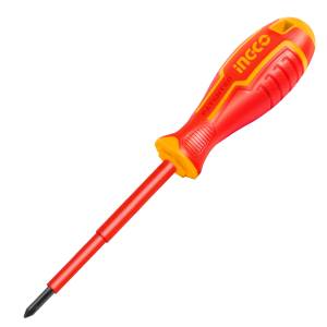 [HISD81PH2100 / 102241] Desarmador Dielectrico Phillips 1/4" X 4" Mango Con Grip Ingco