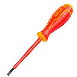 [HISD815125] Desarmador Dielectrico Plano 3/16" X 5" Mango Con Grip Ingco
