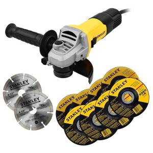 [283000ZN] Esmeriladora Angular 4-1/2" 820W Y 10 Discos Stanley