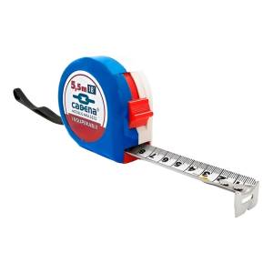 [MKA5525] Flexometro 5.5mt ABS azul/blanco granel Cadena