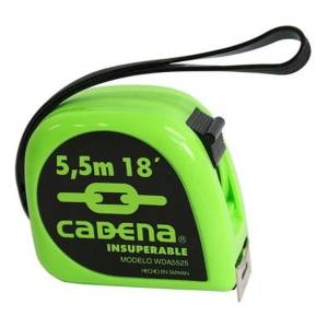 Flexometro 5.5mt ABS colores neon para display Cadena