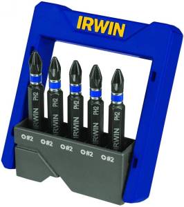 [1865325 / 100820] Juego 05 puntas impacto de cruz PH2x2 Irwin