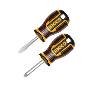 [284681ZN] Juego 2 desarmadores trompo 1/4" x 1-1/2" mango con grip Super Ingco