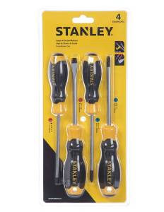 [STMT60040-LA / 20218] Juego 4 desarmadores mango con grip Stanley