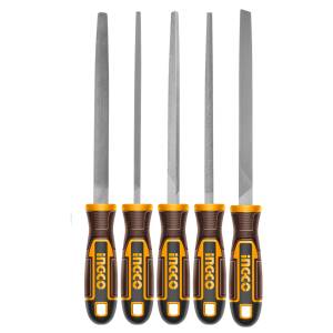 [HKTFS0508] Juego 5 Limas 8" Mango Con Grip Ingco