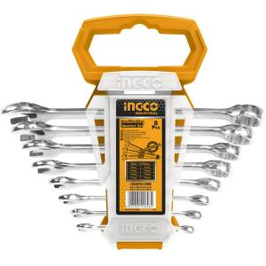 [HKSPA1088-I / 21995] Juego 8 llaves combinada 6-19mm CrV Ingco