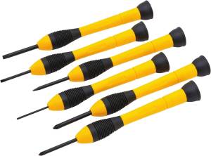 [66-052 / 21381] Juego desarmadores para joyero 6 pzs Stanley