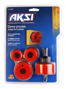 Juego para instalar cerraduras 5pz kit Aksi